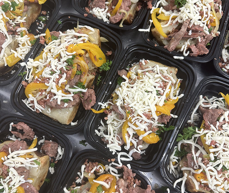 Elevate Your Baked Potato Game with Our Loaded Philly Cheesesteak